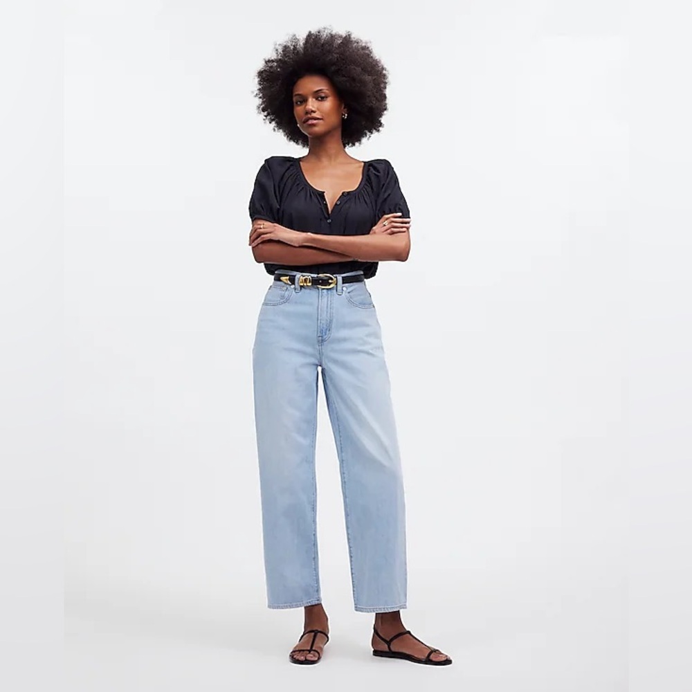 Madewell The Perfect Vintage Wide Leg Crop Jean size 30